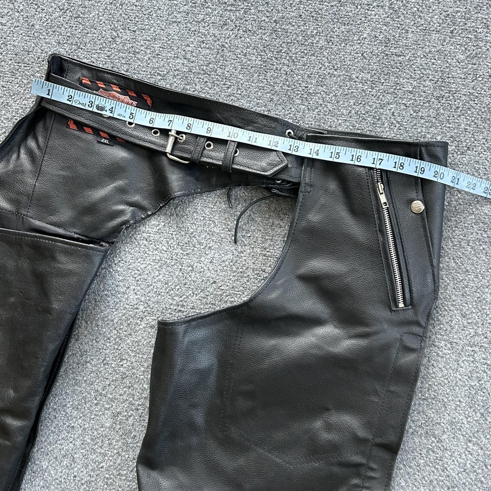 Interstate Leather Snow Pants Mens 44x34 Black Lined Biker Motorcycle 2XL - Picture 12 of 14